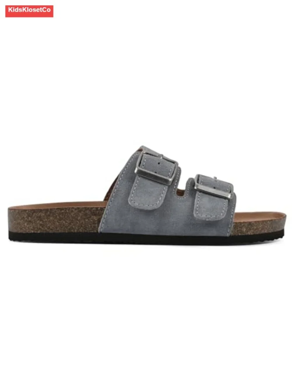 Girls' Slide Sandals with Contoured Footbed, Adjustable Straps
